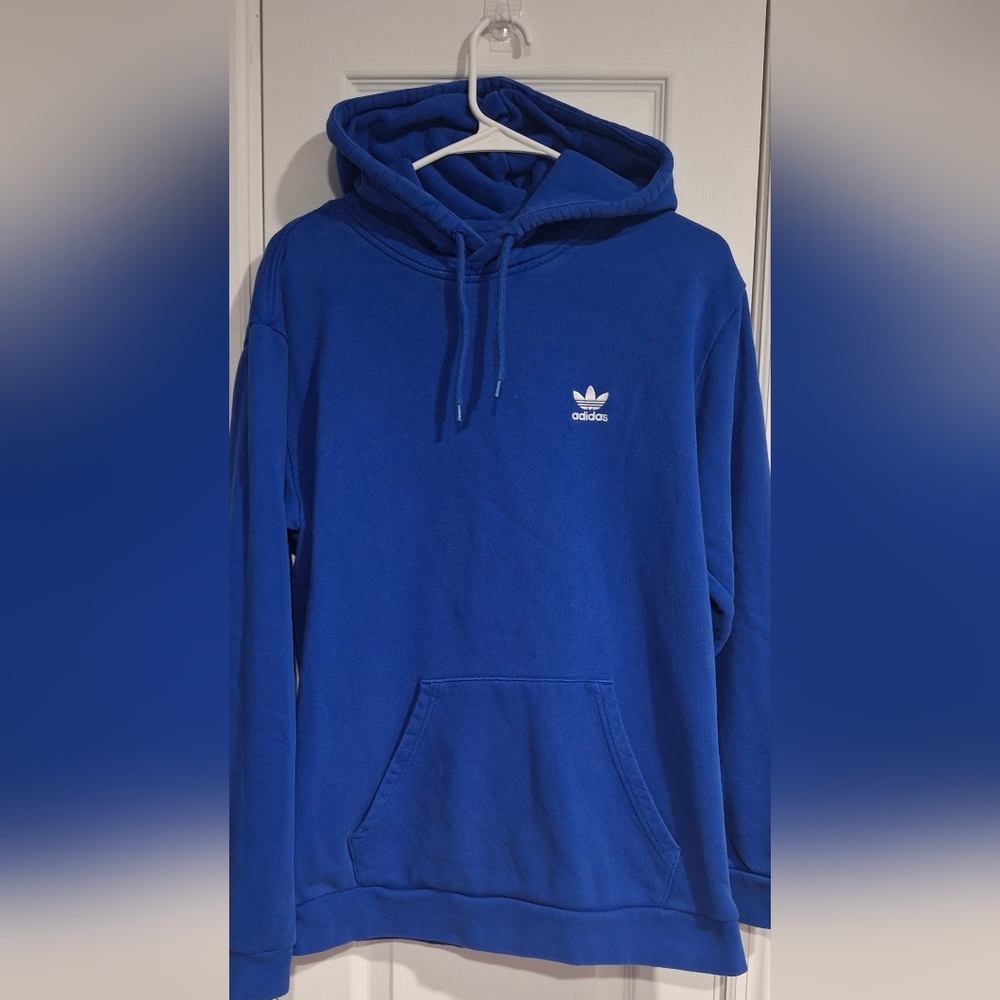 🔥Adidas Men's Blue Pullover Hoodie🔥 - Picture 4 of 7